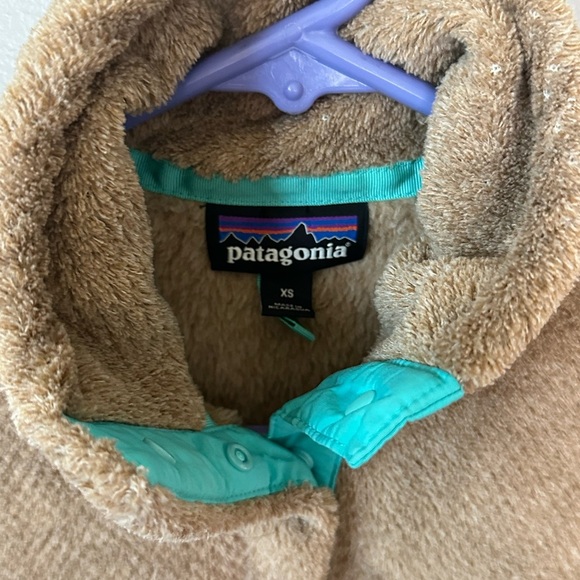 Patagonia Women's Retool Snap Pullover Tan and Teal size XS - Picture 4 of 5